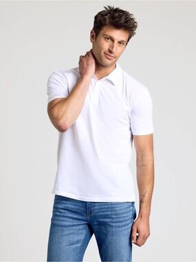 True Classic Men’s Small White Polo